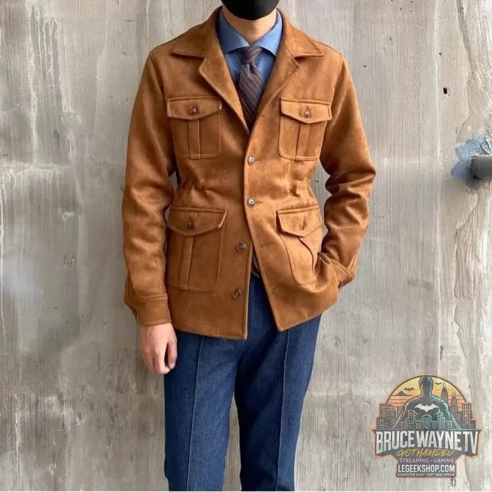 Veste Homme Style Japonais Rétro Slim Fit Laine Capuche Manches Longues - Veste Homme