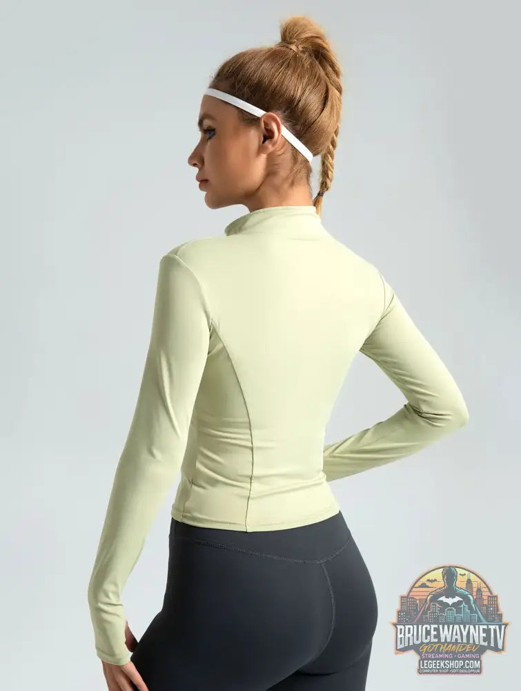 Veste Yoga Sport Femme Manches Longues Fitness Running - Veste Sport Femme