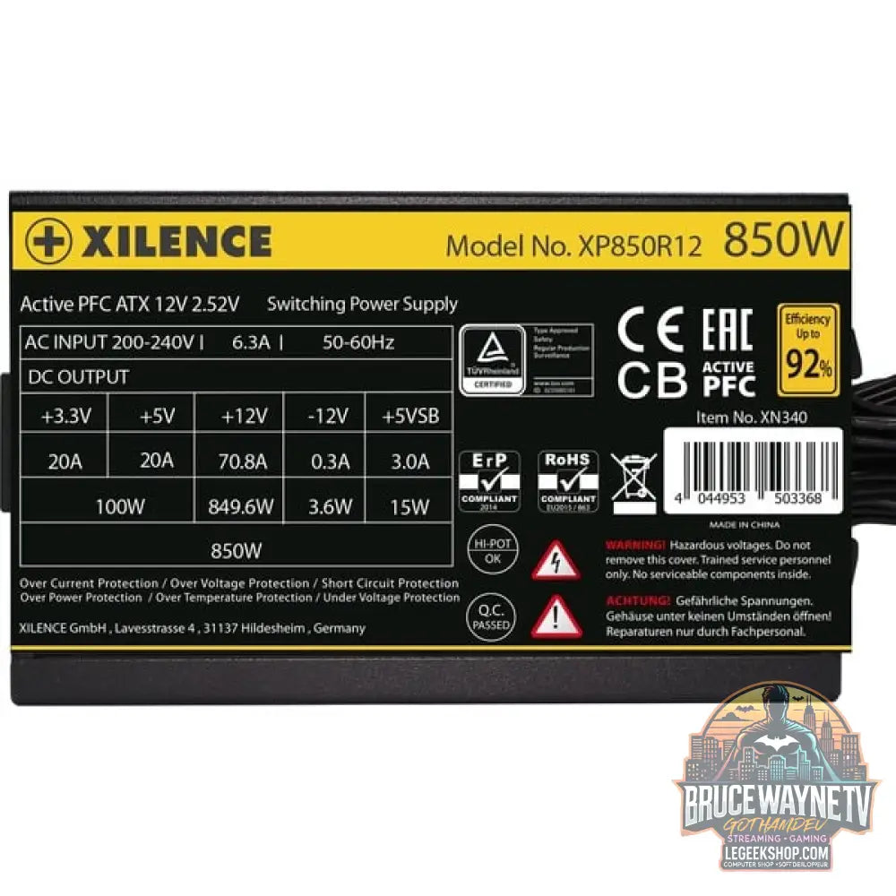 Xilence Gaming Gold 850W, alimentation PC - Xilence - vue 6